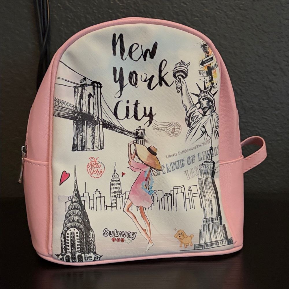 Pink New York City Backpack